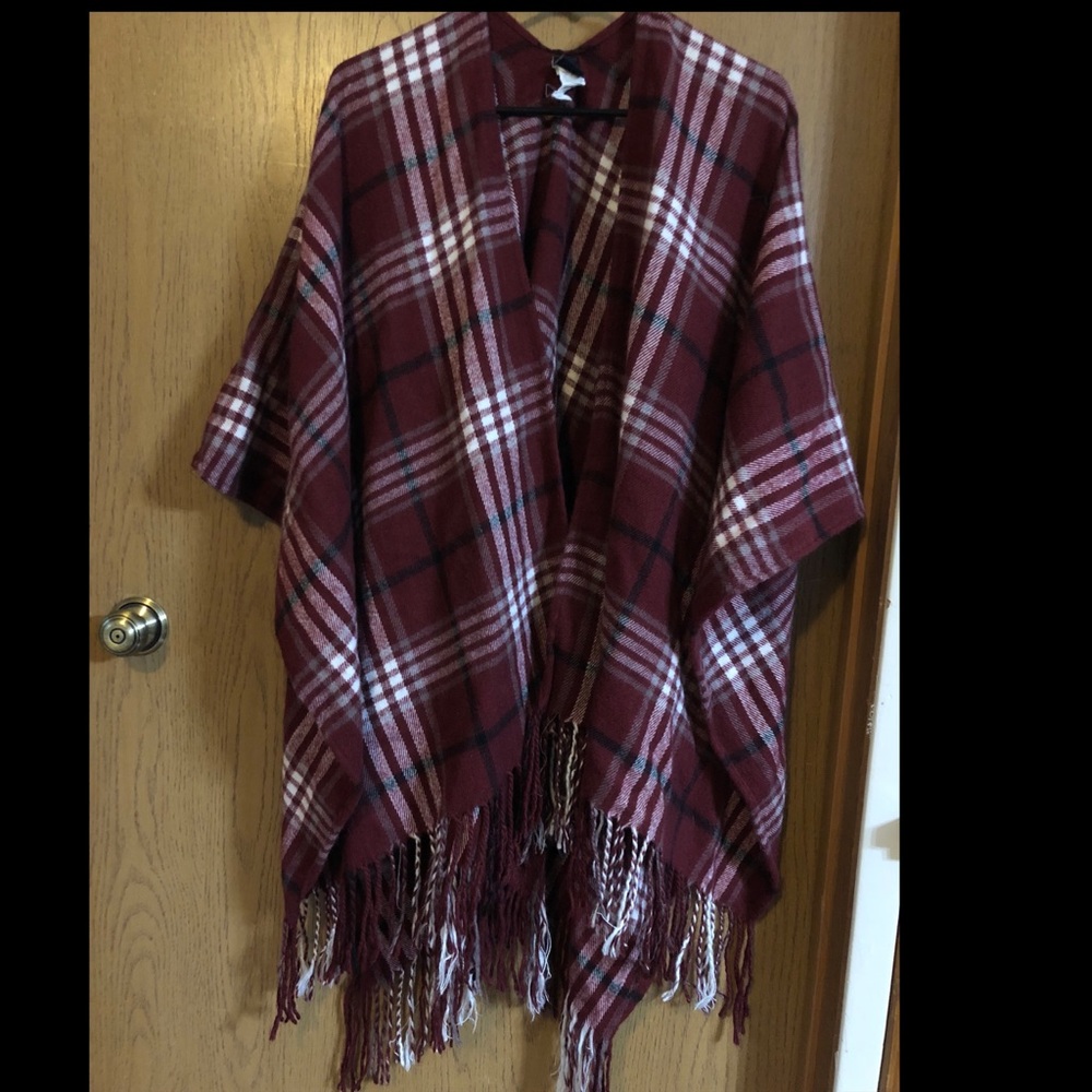 Empyre Plaid Poncho